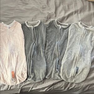 Set of 4 Baby Swaddle Sacks